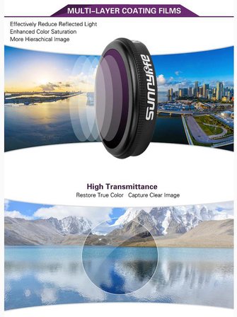 DJI Mavic 2 Zoom Kamera Lens Filtresi Nötr Yoğunluk ND8
