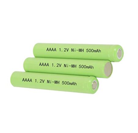 AAAA 500mAh 1.2V Ni-mh Şarjlı Pil LR61 Lazer İşaretçi Kalem İçin