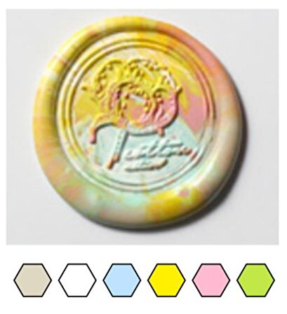 Mühür Mumu 50 Davetiye İçin 150 Boncuk Model: 02 Unicorn