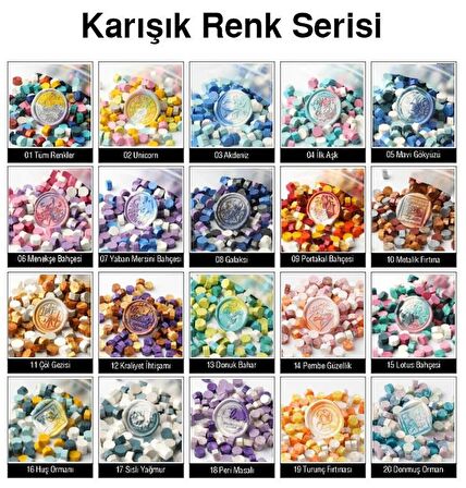 Mühür Mumu 100 Davetiye İçin 300 Boncuk Model: 30 Nar Kırmızı