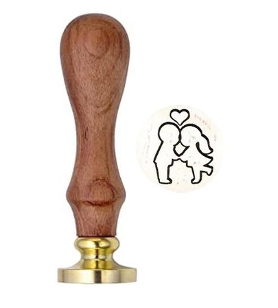 Mektup Damga Mühürü Öpücük Kiss + 30 Mühür Mumu + Eritme Kaşığı