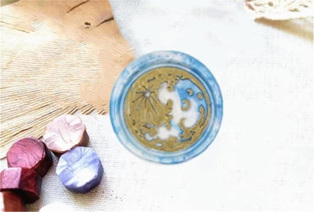Mektup Damga Mühürü Taç & Arı + 30 Mühür Mumu + Eritme Kaşığı