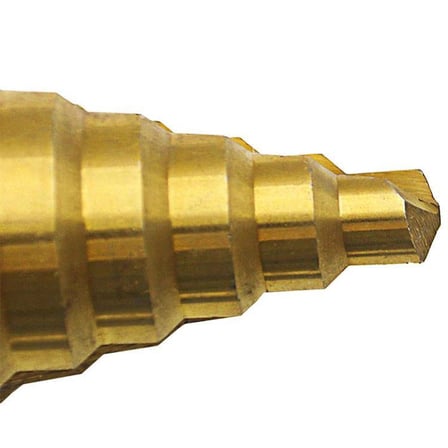 HSS Çelik Metrik Adım Matkap Spiral Flüt 10-45mm Titanyum Kaplama