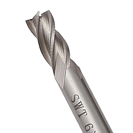 CNC Karbür End Mill HSS 4 Flüt 1.5mm-6mm Çap Freze Kesici 7 Adet