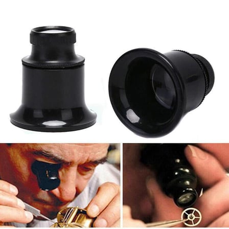 Göz Büyüteç 20X 30mm Çift Akrilik Lens Termoplastik Saatçi Takı 