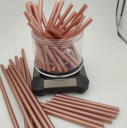 Mühür Mumu Çubuk Sıcak Tutkal 7mm x 20cm 6 lı Metalik Rose Gold