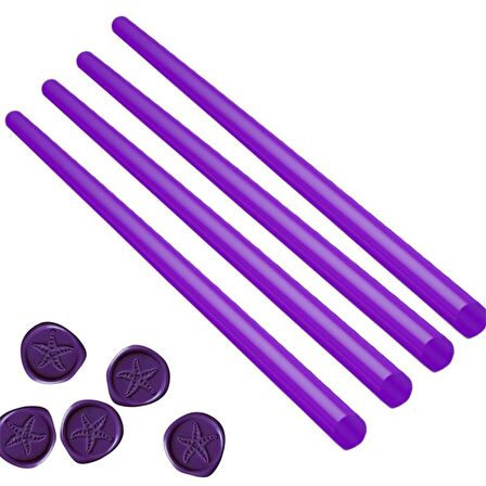 Mühür Mumu Çubuk Sıcak Tutkal 11mm x 30cm 4 lü Mor Renk