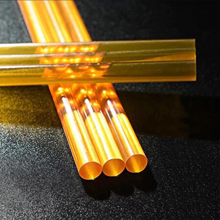 Mühür Mumu Çubuk Sıcak Tutkal 7mm x 27cm 10 lu Amber Kehribar Renk