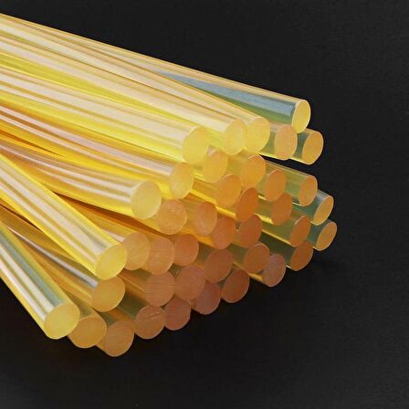 Mühür Mumu Çubuk Sıcak Tutkal 7mm x 27cm 10 lu Amber Kehribar Renk