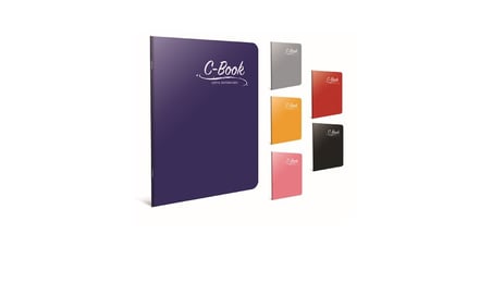 Gıpta C Book Dikişli Plastik Kapak Defter A4 60 Yaprak Kareli 6901 (12 Li Paket)