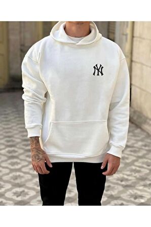 BÜYÜK BEDEN BATTAL %100 PAMUK 3 İPLİK NY DİJİTAL KALİTE BASKILI TREND SWEATSHIRT TARZ HOODIE