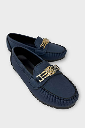 Kadın Hafif Taban Günlük Rahat Babet LACİVERT