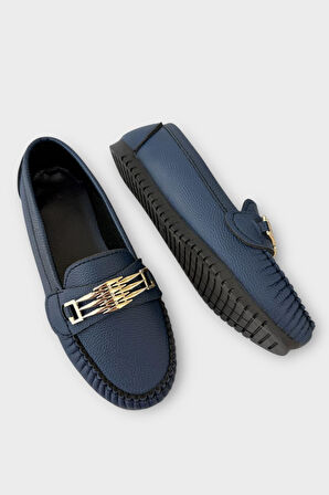 Kadın Hafif Taban Günlük Rahat Babet LACİVERT