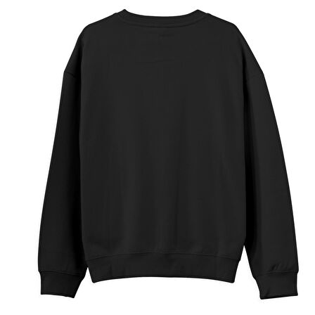 Christopher  Baskılı Siyah Sweatshirt