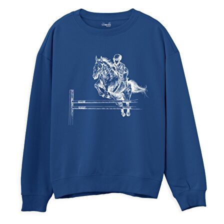 Cowboy Sweatshirt-Royal Mavi