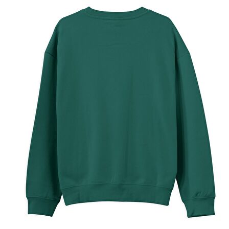 Goal  Baskılı Yeşil Sweatshirt