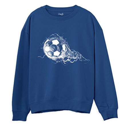 Goal Sweatshirt-Royal Mavi
