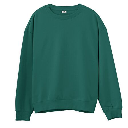 Japan Sırt Baskılı Sweatshirt-Yeşil