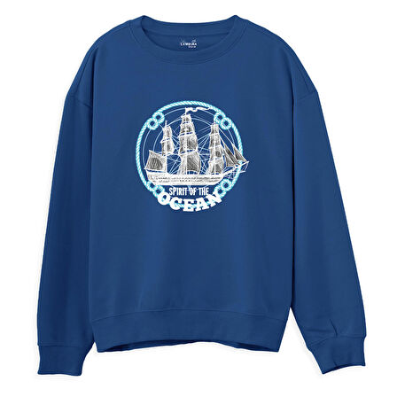 Sprit of the ocean Sweatshirt-Royal Mavi