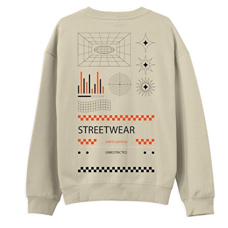 Street Wear 2 Sweatshirt-Krem