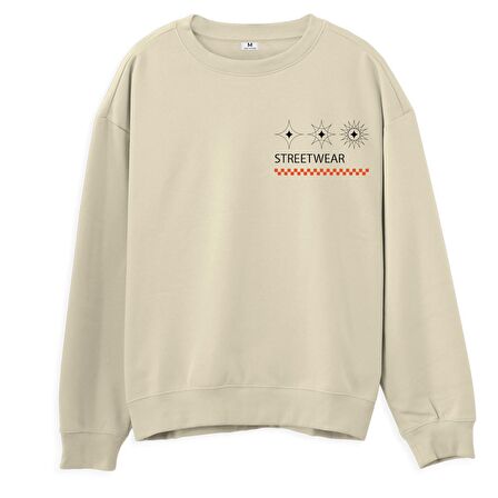 Street Wear 2 Sweatshirt-Krem