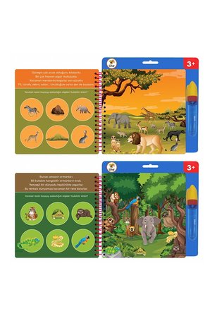 Lino Boyama Kitabı Aqua Magic Book Hayvanlar Sihirli Tfl-1008