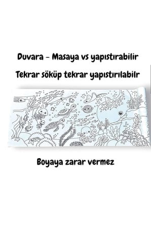 Lino Yapışkanlı Boyama Rulosu Sea World 200X30 Cm Ls-200