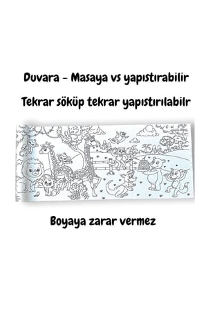 Lino Yapışkanlı Boyama Rulosu Animal Paradı 200X30 Ls-201