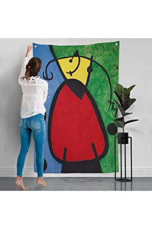 Joan Miro - Suyut Kadın Duvar Örtüsü-7299