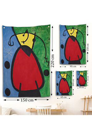 Joan Miro - Suyut Kadın Duvar Örtüsü-7299