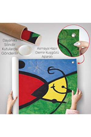 Joan Miro - Suyut Kadın Duvar Örtüsü-7299