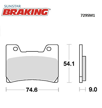 YARI METALİK FREN BALATASI / YAMAHA / V MAX / 1200cc / ÖN İKİ TAKIM KULLANIR / 1993-1994-1995-1996-1997-1998-1999-2000-2001-2002-2003-2004-2005-2006