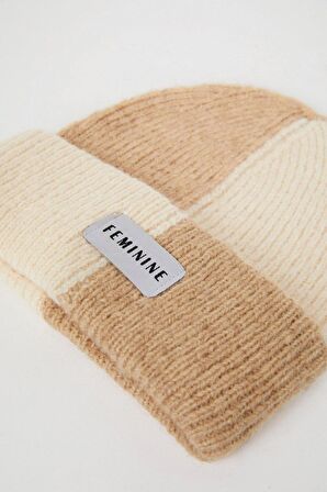 DeFacto Kadın Dokuma Etiketli Yün Akrilik Triko Bere A5632AX24WNBN1