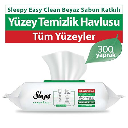Sleepy Easy Clean Yüzey Temizlik Havlusu&Mendili 3X100 (300 Yaprak)