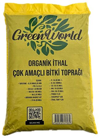 20 Litre İthal Çok Amaçlı Bitki Toprağı Torf Cocopeat Pro Mix - Kokopit Özel Karışım Saksı Harcı