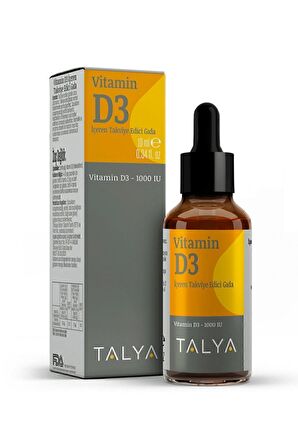 Vitamin D3 Içeren Takviye Edici Gıda Damla, 1000 Iu, 10 ml