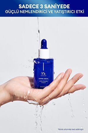 Missha Super Aqua Tüm Cilt Tipleri İçin Su Bazlı Yağsız Nemlendirici Yüz Bakım Ampulü 40 ml