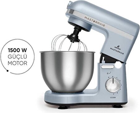 Karaca Mastermaid Chef Stand Mikser Foggy Blue 1500w 5 Lt