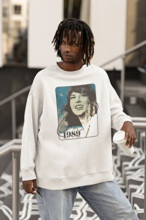 Taylor Swift Tasarım Unisex Oversize Şarkıcı Sweatshirt