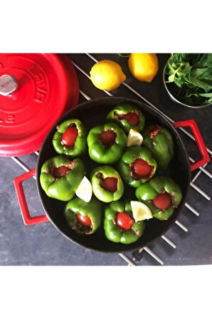 ÇOK AMAÇLI YAYVAN TENCERE Ç28 TRENDY KIRMIZI		