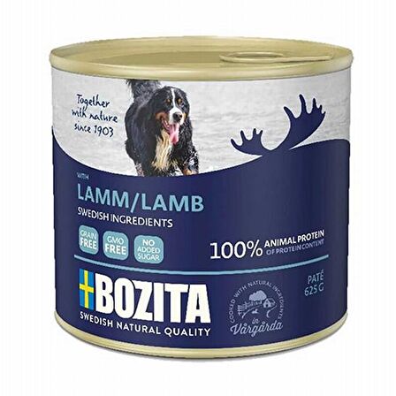 Bozita Tahılsız Kuzulu Köpek Konserve 625 Gr