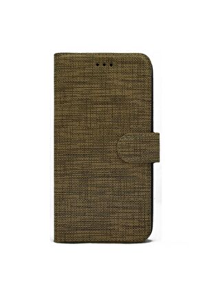 Xiaomi Redmi Note 8 Kılıf Exclusive Spor Cüzdan Kumaş Kredi Kartı Para Bölmeli Standlı