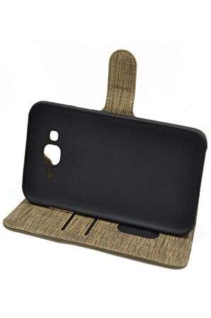 Xiaomi Redmi Note 8 Kılıf Exclusive Spor Cüzdan Kumaş Kredi Kartı Para Bölmeli Standlı