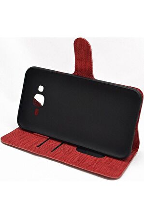 Xiaomi Redmi 8 Kılıf Exclusive Spor Cüzdan Kumaş Kredi Kartı Para Bölmeli Standlı