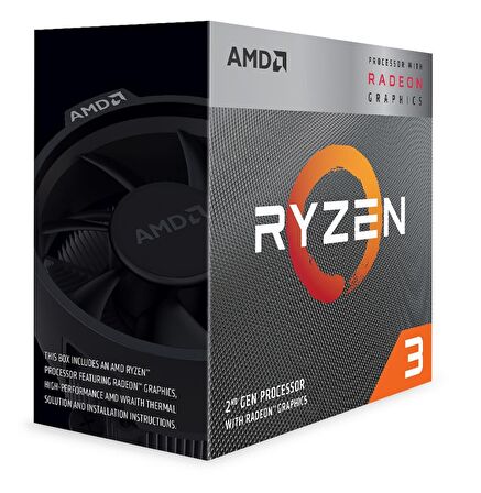 AMD Ryzen 3 3200G 3.60GHz 6MB Soket AM4 Fanlı İşlemci