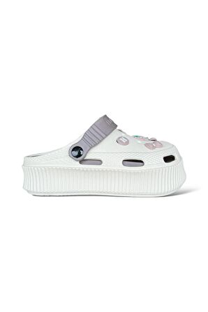 Yüksek Comfort Taban Kadın Sandalet KREM-FÜME