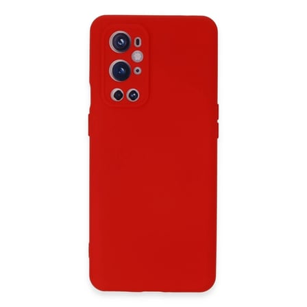 One Plus 9 Pro Kılıf Nano içi Kadife Silikon - Kırmızı