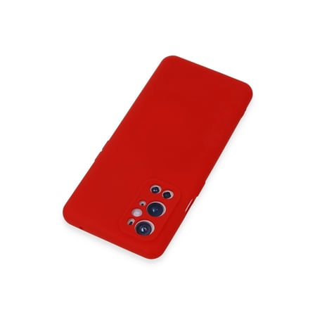 One Plus 9 Pro Kılıf Nano içi Kadife Silikon - Kırmızı