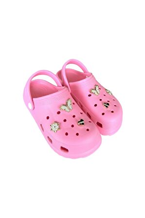 Yüksek Taban Aksesuarlı Kadın Sandalet PEMBE