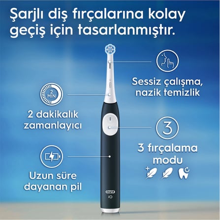  Oral-B iO 2 Şarjlı Diş Fırçası - Yeşil, Seyahat Kabı ile